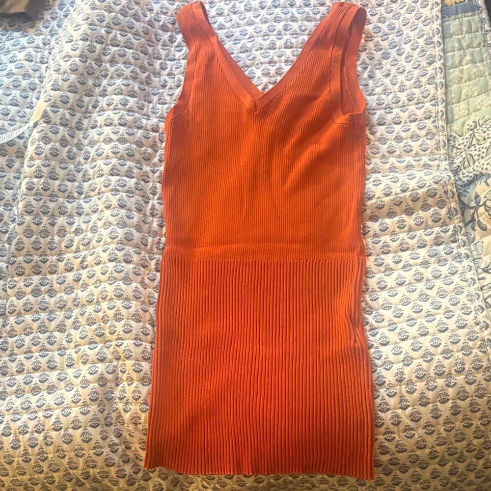Toteme Orange Sleeveless Top